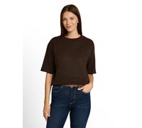 TOM TAILOR Damen Cosy Strickpullover mit Alpaka-Anteil, braun, Meliert, Gr. XXL