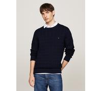 Tommy Hilfiger Classic Cotton Cable Navy Blue Größe: M | Pullover Outlet | Herren | Blau
