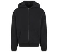 Strickpullover URBAN CLASSICS "Urban Classics Fluffy Zip Cardigan", Herren, Gr. S, schwarz, 70% Baumwolle, 30% Polyester, unifarben, normal, ohne Ausschnitt, Pullover Strickpullover (67501969-S) schwa