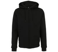 Urban Classics Herren Sweatshirt 2-tone Zip Hoody, zweifarbiger Hoody für Männer, Regular Fit, blk/blk, 5XL