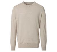 Strickpullover VENTI "VENTI Pullover uni", Herren, Gr. L, beige, 100% Wolle, Pullover Strickpullover (61672724-L) beige
