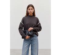 Strickpullover VERO MODA "VMBOOM LS HIGHNECK PIPING PULLOVER NOOS", Damen, Gr. XS, chocolate torte detail:melange with birch contrast, Strick, Obermaterial: 85% Polyester, 7% Polyacryl, 5% Wolle, 3% E