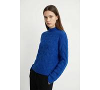 Strickpullover VERO MODA "VMVIRGO LS HIGHNECK PULLOVER BF", Damen, Gr. M, surf the web detail:with melange, Strick, Obermaterial: 89% Polyester, 11% Polyacryl, meliert, regular fit, hoch geschlossener
