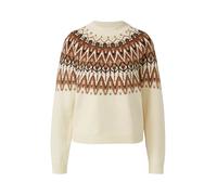 Strickpullover mit Jacquard-Muster 40 creme|mehrfarbig 2170439.02X3.40