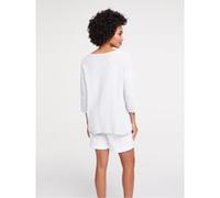 Strickpullover HEINE "Oversized Pullover", Damen, Gr. 40/42, weiß, 100% Baumwolle, unifarben, Pullover Strickpullover (77670164-40) weiß