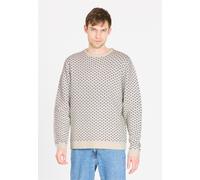 Strickpullover WHISTLER "Borge", Herren, Gr. S, weiß, 70% Polyacryl, 30% Wolle, unifarben, normal, Rundhals, Pullover Strickpullover, mit atmungsaktiver Eigenschaft (18191533-S) weiß