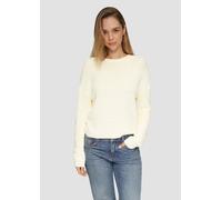 QS Strickpullover mit Rundhalsausschnitt in Offwhite, Größe XXL