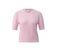 Strickpullover QS, Damen, Gr. XXL (44), rose, Strick, Obermaterial: 50% Baumwolle, 50% Polyacryl, unifarben, normal hüftbedeckend, Rundhals, Bündchen, Pullover Strickpullover, Halbarm und in Waben-Opt