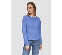 Baumwollmix-Pullover mit Strukturmuster XXL blau 2158550.5361.XXL