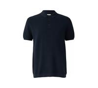 Strukturiertes Strick-Poloshirt 3XL blau 2180308.5978.3XL