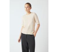 Strickpullover Y.A.S "YASLENA SS KNIT PULLOVER S. NOOS", Damen, Gr. XXL, beige (birch), Strick, Obermaterial: 75% Viskose, 25% Nylon, unifarben, regular fit normal, Rundhals, Pullover Strickpullover (