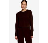 Strickpullover ZERO "Damen mit Stehkragen", Damen, Gr. 42, chocolate plum, Strick, Obermaterial: 80% Viskose, 20% Polyamid, Basic, figurbetont normal, Rundhals, Pullover Strickpullover, Material (6099