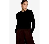 Strickpullover ZERO "Damen mit Stehkragen", Damen, Gr. 42, schwarz (schwarz beauty), Strick, Obermaterial: 80% Viskose, 20% Polyamid, Basic, figurbetont normal, Rundhals, Pullover Strickpullover, Mate