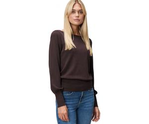 Strickpullover ZERO "Damen langarm", Damen, Gr. 38, chocolate plum, Strick, Obermaterial: 80% Viskose, 20% Polyester. Füllung:, unifarben, Basic, figurumspielend normal, U-Boot-Ausschnitt, weit Bündch