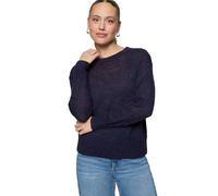 Strickpullover ZERO "Damen mit Alpakawolle", Damen, Gr. 34, blau (hydrangea), Strick, Obermaterial: 45% Polyamid, 38% Polyacryl, 11% Wolle, 6% Alpaka. Füllung:, durchscheinend, figurbetont normal, Run