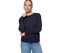 Strickpullover ZERO "Damen mit Alpakawolle", Damen, Gr. 44, hydrangea, Strick, Obermaterial: 45% Polyamid, 38% Polyacryl, 11% Wolle, 6% Alpaka, durchscheinend, figurbetont normal, Rundhals, eng Bündch