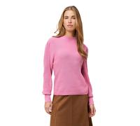 Strickpullover ZERO "Damen mit Ballonärmeln", Damen, Gr. 42, blushberry pink, Strick, Obermaterial: 50% Baumwolle, 50% Polyacryl, unifarben, figurumspielend normal, weit Bündchen krempelbar, Pullover