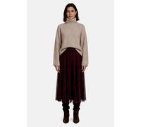 Strickpullover ZERO "Damen mit Fledermausärmeln", Damen, Gr. S, beige (beige melange), Strick, Obermaterial: 58% Polyester, 30% Polyacryl, 10% Wolle, 2% Elasthan. Füllung:, Strukturmuster, loose fit n