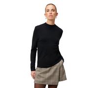 zero Damen Feinstrickpullover mit hohem Kragen 38, Black Beauty