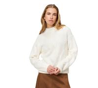 Strickpullover ZERO "Damen mit Karomuster", Damen, Gr. 44, weiß (creamcream), Strick, Obermaterial: 66% Polyamid, 17% Baumwolle, 17% Polyacryl, aufgeraut, figurumspielend normal, weit, Pullover Strick