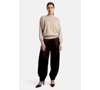 Strickpullover ZERO "Damen mit Lurexfaden", Damen, Gr. 44, beige (beige, silber), Strick, Obermaterial: 68% Viskose, 20% Polyester, 12% Metall, lässig geschnitten lang, Pullover Strickpullover, Materi