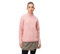 Strickpullover ZERO "Damen mit Stehkragen", Damen, Gr. 34, rose melange, Strick, Obermaterial: 58% Polyester, 30% Polyacryl, 10% Wolle, 2% Elasthan, unifarben, lang, eng, Pullover Strickpullover (1207