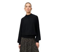 Strickpullover ZERO "Damen mit Stehkragen", Damen, Gr. 42, schwarz beauty, Strick, Obermaterial: 80% Viskose, 20% Polyester, unifarben, figurbetont lang, eng, Pullover Strickpullover, Plain/ohne Detai