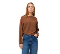 Strickpullover ZERO "Damen mit U-Bootausschnitt", Damen, Gr. 34, bright tobacco, Strick, Obermaterial: 50% Viskose, 30% Polyester, 20% Polyamid, Strukturmuster, figurumspielend normal, U-Boot-Ausschni
