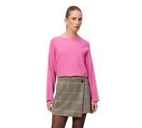Strickpullover ZERO "Damen mit U-Bootausschnitt", Damen, Gr. 44, raspberry velvet, Strick, Obermaterial: 50% Viskose, 30% Polyester, 20% Polyamid, Strukturmuster, figurumspielend normal, U-Boot-Aussch