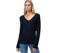 Strickpullover ZERO "zero Damen Strukturpullover mit V-Ausschnitt", Damen, Gr. 36, lila (hydrangea), Strick, Obermaterial: 60% Baumwolle (Organic), 40% Polyacryl. Ärmelfutter: ohne Futter., casual, fi