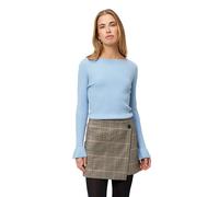 Strickpullover ZERO "Damen mit Volants am Ärmel", Damen, Gr. 40, 8358, Strick, Obermaterial: 50% Viskose, 27% Polyamid, 23% Polyester, unifarben, figurbetont normal, U-Boot-Ausschnitt, eng Bündchen, P