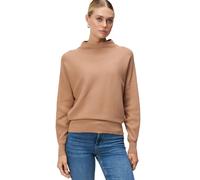 Strickpullover ZERO "Damen Pullover strukturiert mit Stehkragen", Damen, Gr. 36, cinnamon swirl, Strick, Obermaterial: 50% Viskose, 30% Polyester, 20% Polyamid. Ärmelfutter: ohne Futter., unifarben, f