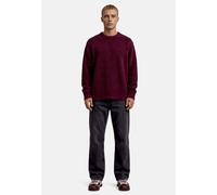 Strickpullover ZERO "Herren mit Rundhalsausschnitt", Herren, Gr. S, lila (fall burgundy), Obermaterial: 61% Polyacryl, 18% Polyester, 10% Viskose, 8% Wolle, 3% Alpaka, aufgeraut, figurumspielend lang,