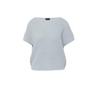 s.Oliver BLACK LABEL - Locker geschnittener Strickpullover mit U-Boot-Ausschnitt blau - Gr. - M