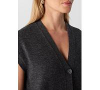 Strickpullunder mit aufgesetzten Taschen grau 42