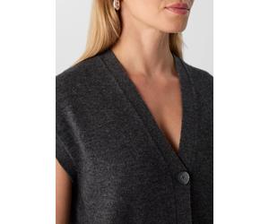 Strickpullunder mit aufgesetzten Taschen grau 42