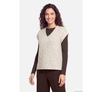 Strickpullunder mit V-Ausschnitt Light Beige Melange 34