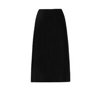Strickrock Für Damen - Damen Pulloverrock Bleistift Midi Strickrock Hohe Taille Röcke Damen Winter Lange Warme Strickröcke Geteilte Hosen Schwarz M
