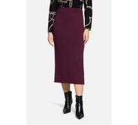 Strickrock mit Seitenschlitzen Dark Aubergine 42
