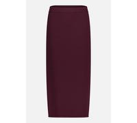 Strickrock mit Seitenschlitzen Dark Aubergine Damen
