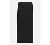 Strickrock mit Seitenschlitzen Schwarz Damen