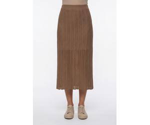Strickrock RICHROYAL, Damen, Gr. M, braun, Strick, Obermaterial: 100% Baumwolle, unifarben, regular fit lang, Röcke, Regular fit mit elastischem Bund (29736129-M) braun