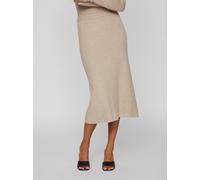 Vila Comfy Long Skirt Beige M Frau (Herstellerartikelnummer: 14084329-NaturalMelange-M)