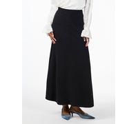 Strickrock Y.A.S "YASFONNY HW ANKLE KNIT SKIRT S. NOOS", Damen, Gr. M (38), schwarz, Feinstrick, Obermaterial: 72% Viskose, 28% Polyester, unifarben, lang, Röcke (51017103-M) schwarz