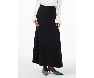 Strickrock Y.A.S "YASFONNY HW ANKLE KNIT SKIRT S. NOOS", Damen, Gr. M (38), schwarz, Feinstrick, Obermaterial: 72% Viskose, 28% Polyester, unifarben, lang, Röcke (51017103-M) schwarz