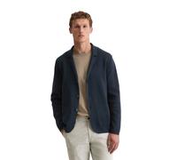 Cardigan MARC O'POLO "aus Bio-Baumwolle", Herren, Gr. L, schwarz navy, Obermaterial: 100% Baumwolle, unifarben, regular fit, Manschette, Strickjacken (77878302-L) schwarz navy