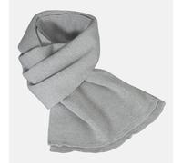 Strickschal aus 100% Schurwolle - Merino - Grau Blau