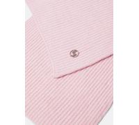 Strickschal aus Wolle mit Label-Emblem pink ONESIZE