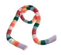 Strickschal - bunter schmaler gestreifter Halswickel, weich, modisch für Damen | Herbst-Winter-Accessoire für kaltes Wetter für den täglichen Gebrauch, Outdoor-Aktivitäten, Reisen, Urlaubsausflüge