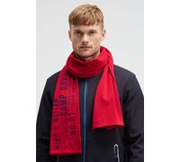 Camp David Herren Schal aus Jersey mit Label Print Summer Red